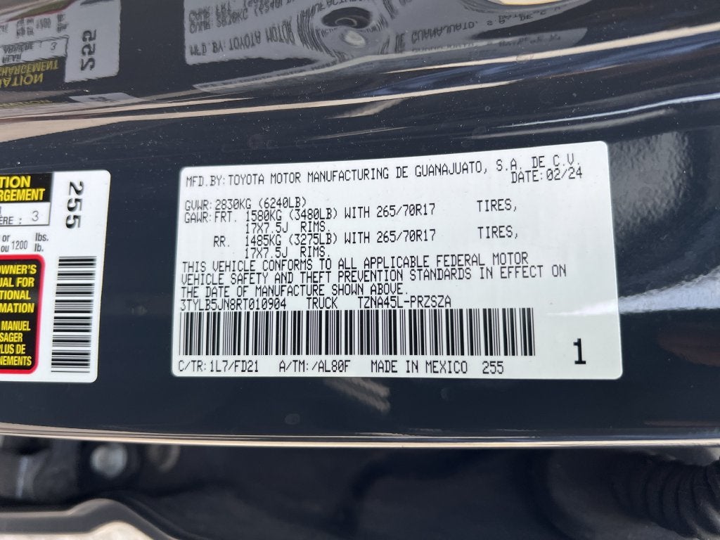 2024 Toyota Tacoma 4WD SR5