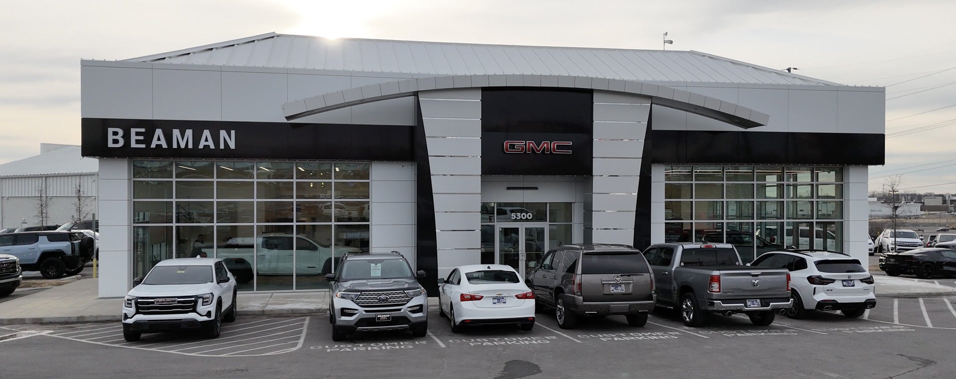 The Beaman GM dealership storefront