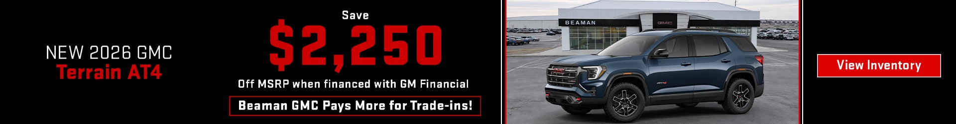 New 2026 GMC Terrain AT4