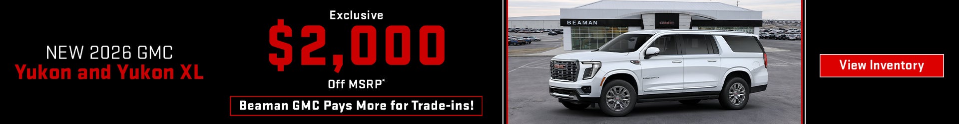 New 2026 GMC Yukon and Yukon XL