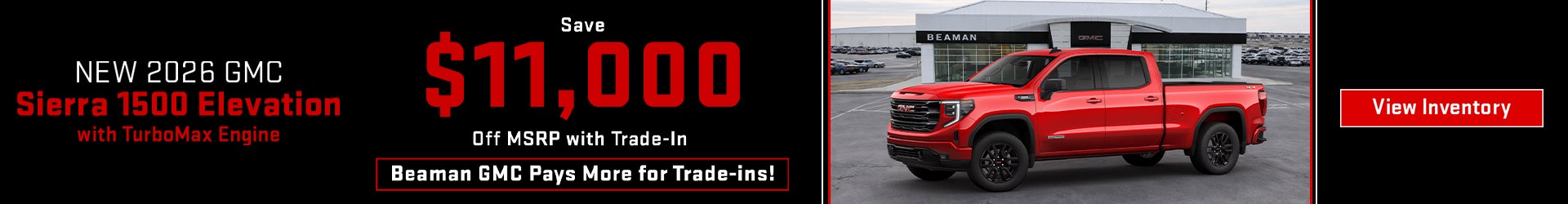 New 2026 GMC Sierra 1500 Elevation w/ TurboMax