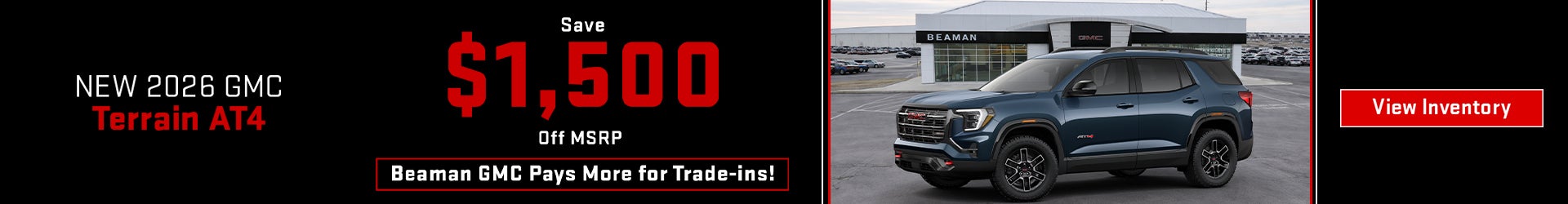 New 2026 GMC Terrain AT4