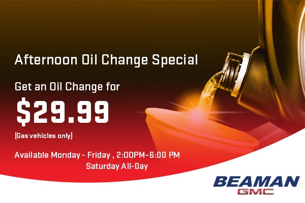 Afternoon Oil Change Special