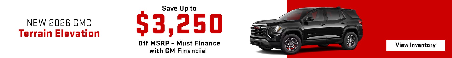 Save up to $3,250 on 2026 Terrain Elevation – Antioch, TN