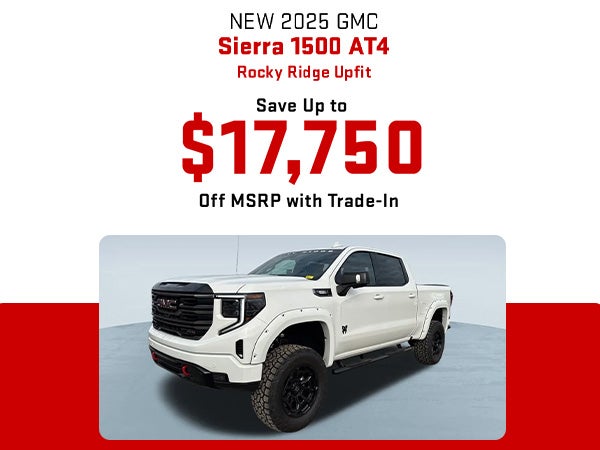 New 2025 GMC Sierra 1500 AT4 Rocky Ridge Upfit