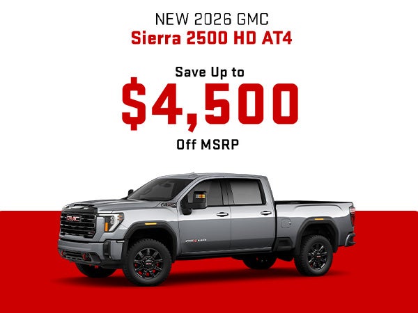 New 2026 GMC Sierra 2500 HD AT4